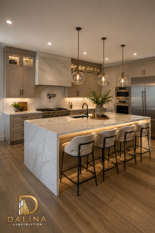 Dalina Construction Services Kitchen Finish Remodel luxurious